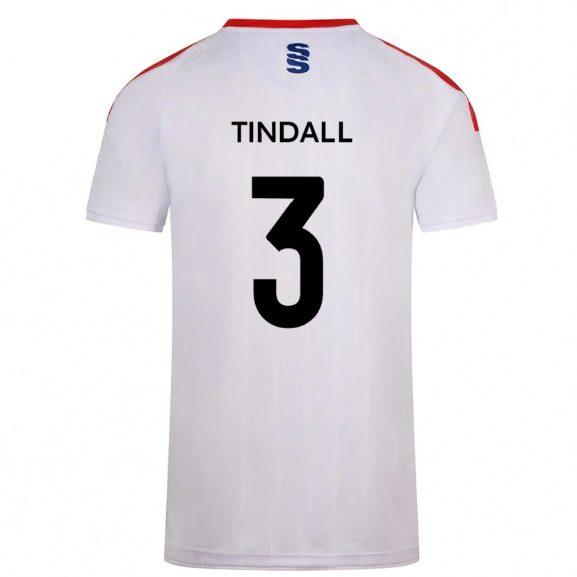 Danxen Mulher Camisola Millie Tindall #3 Branco Azul Marinho Principal 2025/26 Camisa