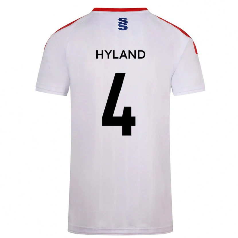 Danxen Mulher Camisola Mia Hyland #4 Branco Azul Marinho Principal 2025/26 Camisa
