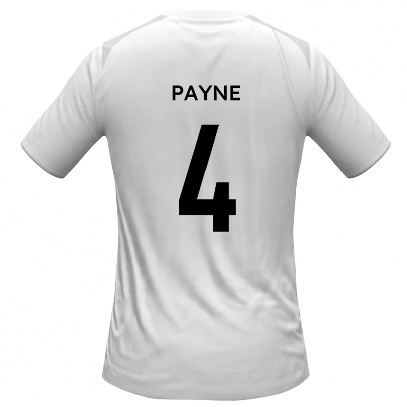 Danxen Mulher Camisola Jack Payne #4 Branco Cinza Principal 2025/26 Camisa