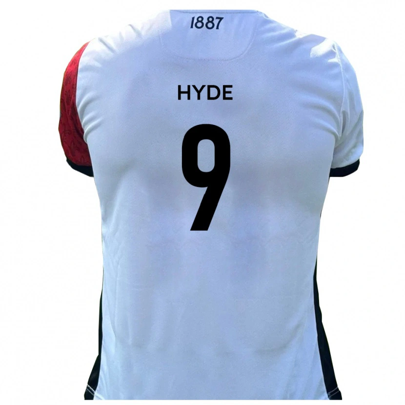 Danxen Mulher Camisola Jake Hyde #9 Vermelho Branco Principal 2025/26 Camisa