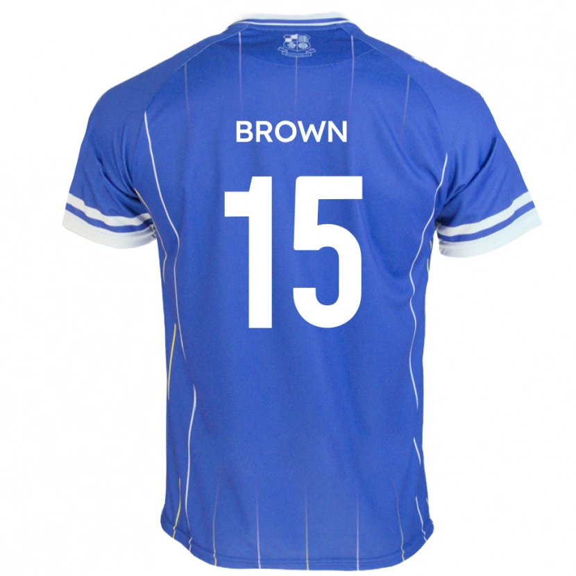 Danxen Mulher Camisola Jed Brown #15 Azul Real Principal 2025/26 Camisa