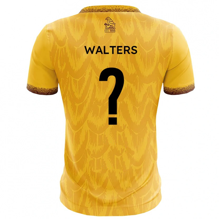 Danxen Mulher Camisola Zoe Walters #0 Amarelo Marrom Principal 2025/26 Camisa