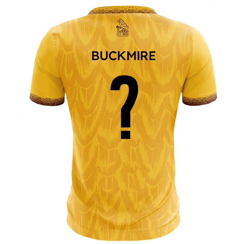 Danxen Mulher Camisola Justine Buckmire #0 Amarelo Marrom Principal 2025/26 Camisa