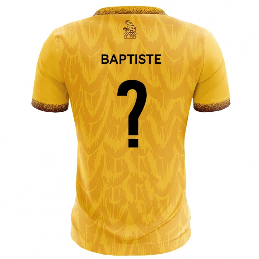 Danxen Mulher Camisola Hannah Baptiste #0 Amarelo Marrom Principal 2025/26 Camisa