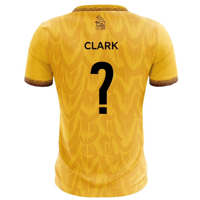 Danxen Mulher Camisola Eden Clark #0 Amarelo Marrom Principal 2025/26 Camisa