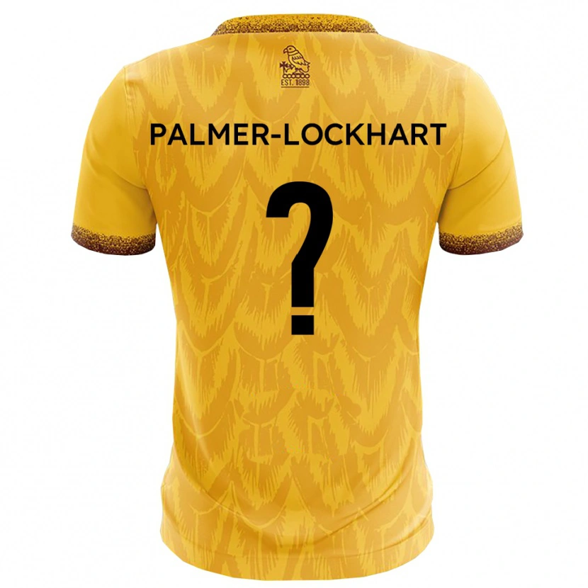 Danxen Mulher Camisola Jayda Palmer-Lockhart #0 Amarelo Marrom Principal 2025/26 Camisa