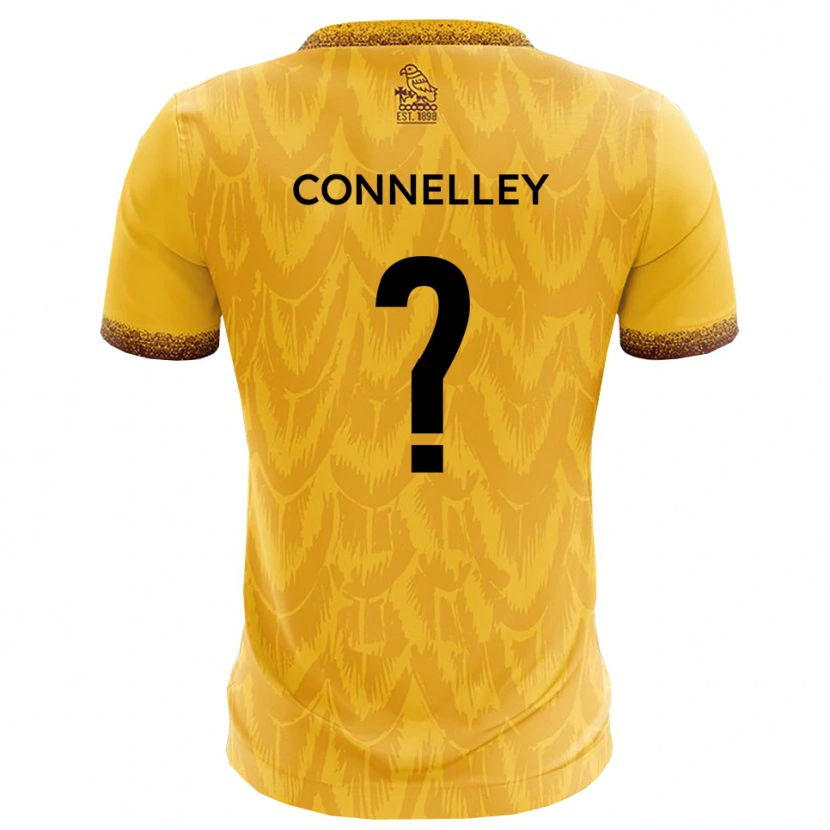 Danxen Mulher Camisola Chloe Connelley #0 Amarelo Marrom Principal 2025/26 Camisa