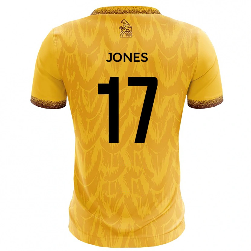Danxen Mulher Camisola Aaron Jones #17 Amarelo Marrom Principal 2025/26 Camisa