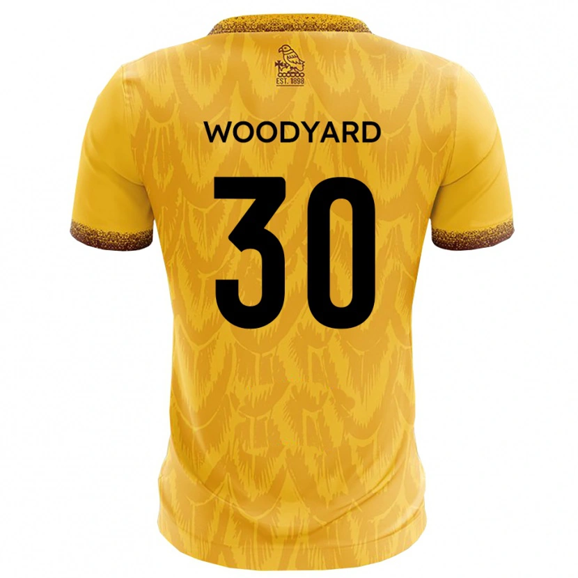 Danxen Mulher Camisola Alex Woodyard #30 Amarelo Marrom Principal 2025/26 Camisa