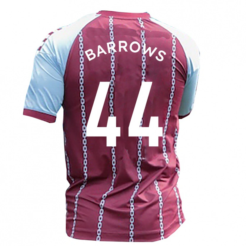 Danxen Mulher Camisola Ross Barrows #44 Azul Celeste Ferrugem Vermelho Principal 2025/26 Camisa