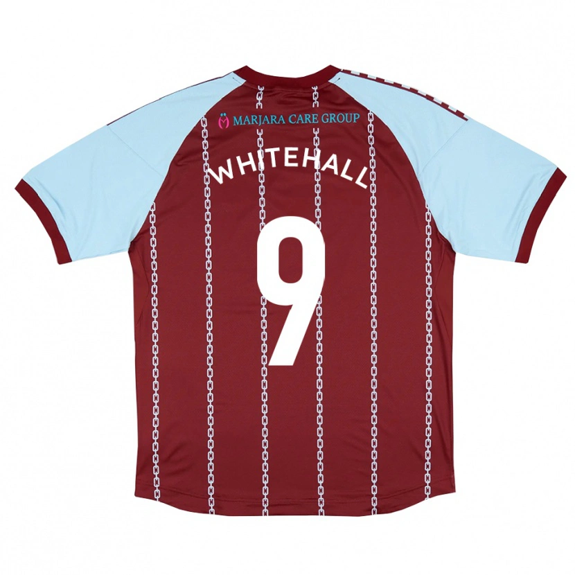 Danxen Mulher Camisola Danny Whitehall #9 Azul Celeste Ferrugem Vermelho Principal 2025/26 Camisa