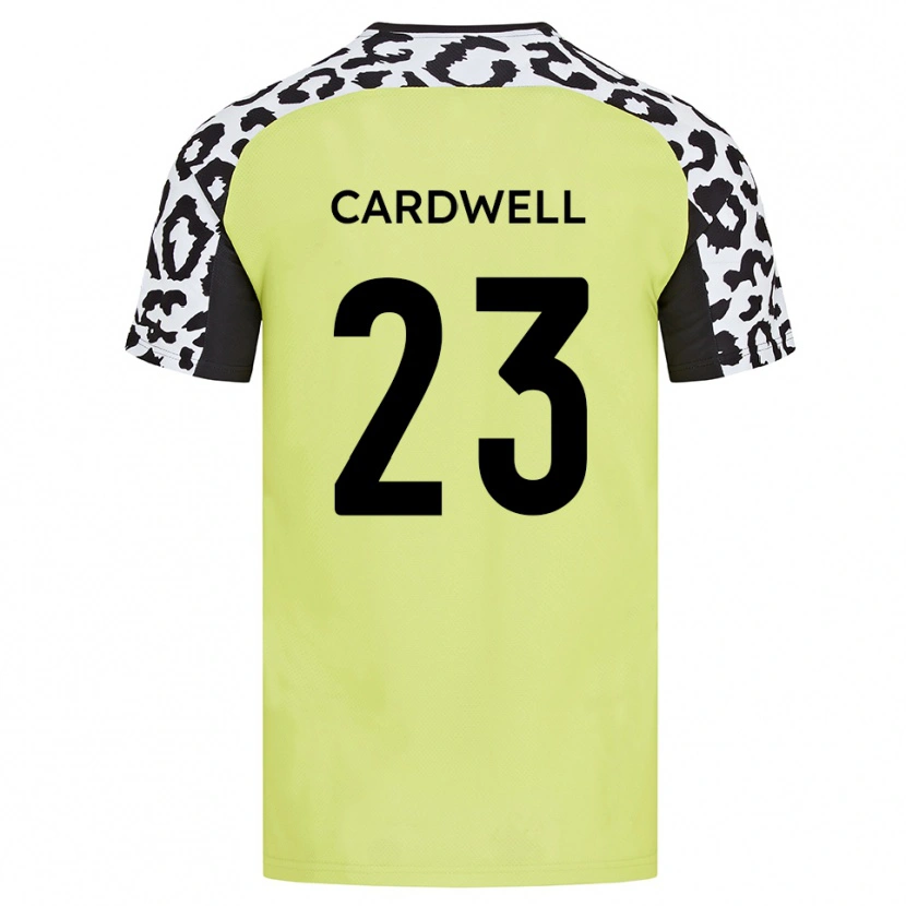 Danxen Mulher Camisola Harry Cardwell #23 Amarelo Fluorescente Principal 2025/26 Camisa