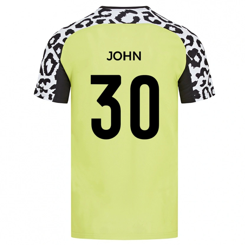 Danxen Mulher Camisola Dylan John #30 Amarelo Fluorescente Principal 2025/26 Camisa
