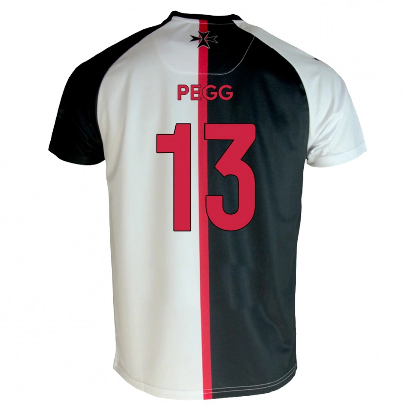 Danxen Mulher Camisola Lewis Pegg #13 Branco Preto Principal 2025/26 Camisa