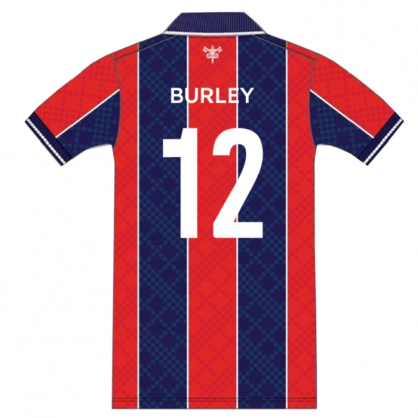 Danxen Mulher Camisola Andre Burley #12 Vermelho Azul Marinho Principal 2025/26 Camisa