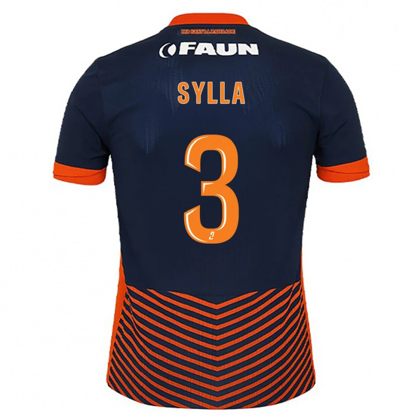 Danxen Mulher Camisola Issiaga Sylla #3 Azul Meia-Noite Laranja Principal 2025/26 Camisa