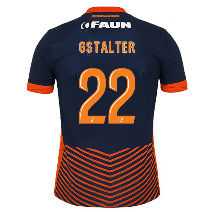 Danxen Mulher Camisola Lola Gstalter #22 Azul Meia-Noite Laranja Principal 2025/26 Camisa