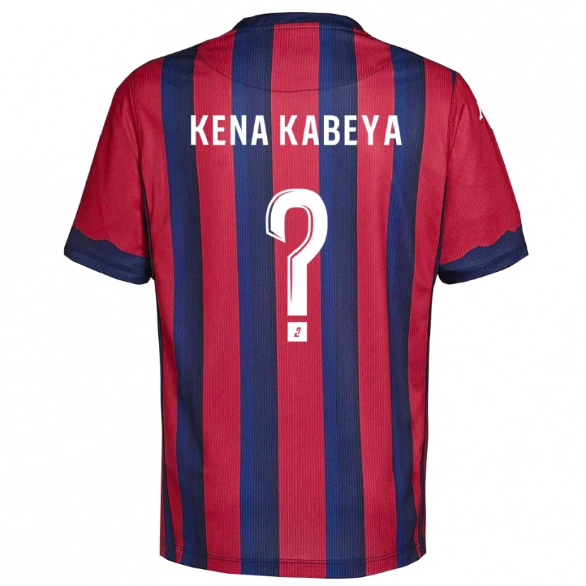 Danxen Mulher Camisola Ethan Kena Kabeya #0 Vinho Azul Marinho Principal 2025/26 Camisa