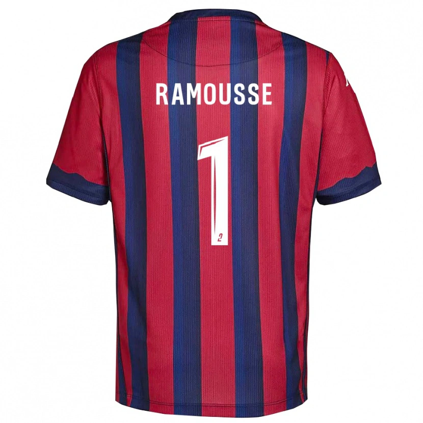Danxen Mulher Camisola Théo Ramousse #1 Vinho Azul Marinho Principal 2025/26 Camisa