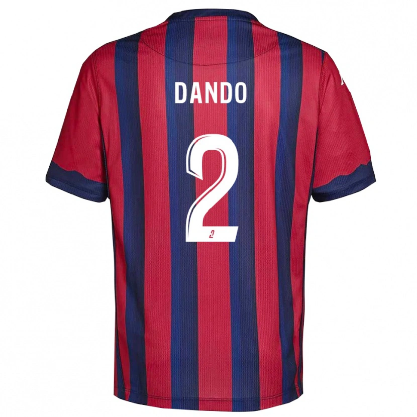 Danxen Mulher Camisola Mathis Dando #2 Vinho Azul Marinho Principal 2025/26 Camisa