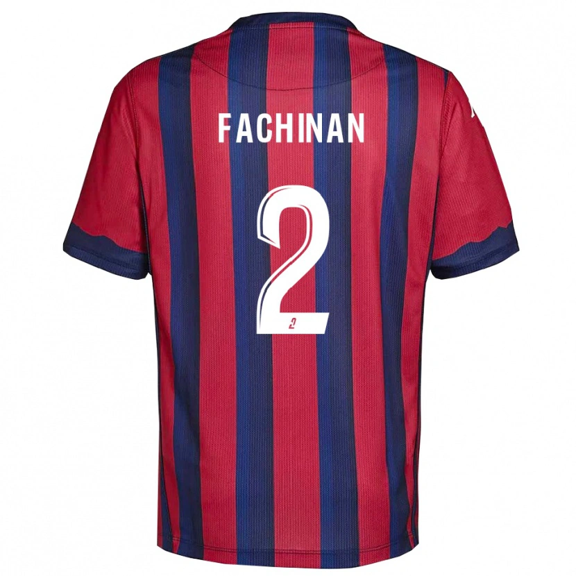 Danxen Mulher Camisola Léa Fachinan #2 Vinho Azul Marinho Principal 2025/26 Camisa