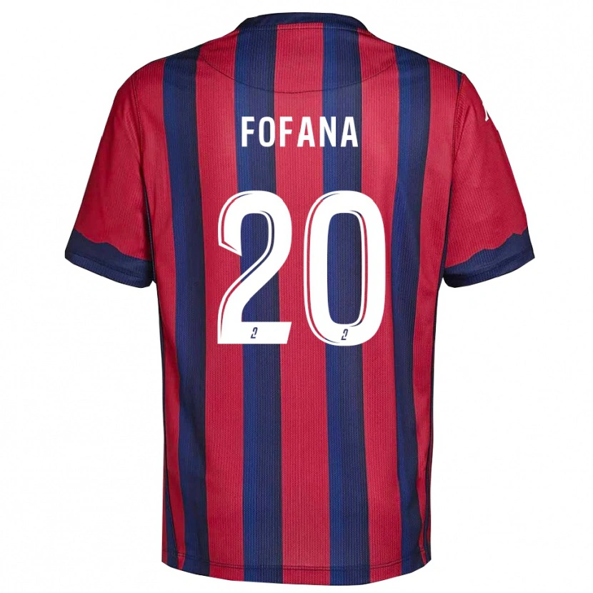 Danxen Mulher Camisola Oumou Fofana #20 Vinho Azul Marinho Principal 2025/26 Camisa