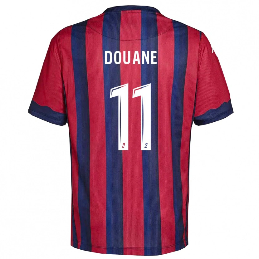 Danxen Mulher Camisola Maïdine Douane #11 Vinho Azul Marinho Principal 2025/26 Camisa