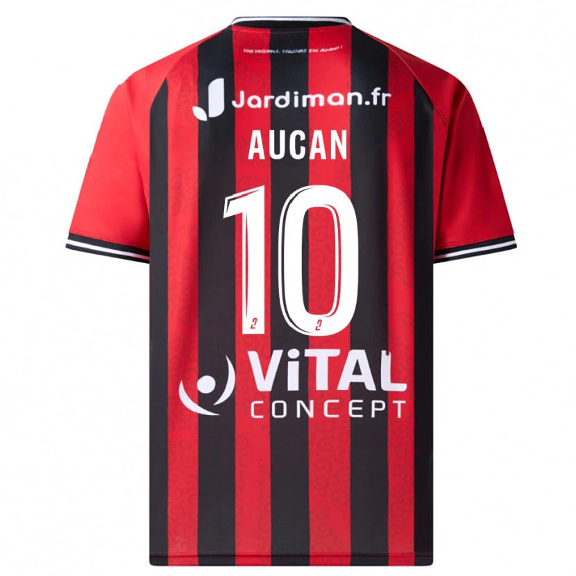 Danxen Mulher Camisola Ewan Aucan #10 Vermelho Preto Principal 2025/26 Camisa