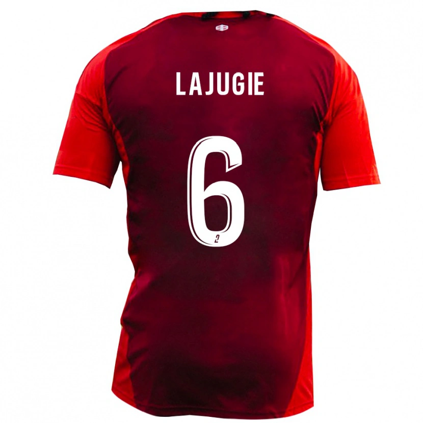 Danxen Mulher Camisola François Lajugie #6 Vermelho Borgonha Principal 2025/26 Camisa
