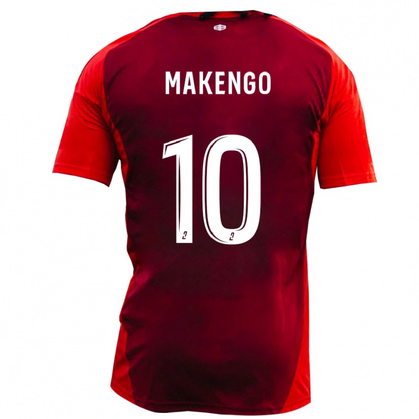 Danxen Mulher Camisola Thym-Gory Makengo #10 Vermelho Borgonha Principal 2025/26 Camisa