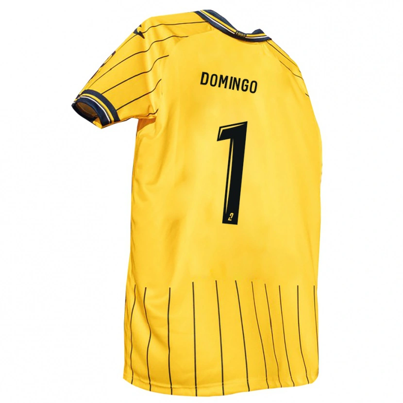 Danxen Mulher Camisola Ismaël Domingo #1 Amarelo Azul Marinho Principal 2025/26 Camisa
