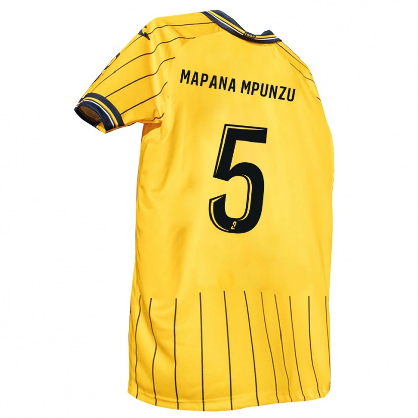 Danxen Mulher Camisola Jojo Mapana Mpunzu #5 Amarelo Azul Marinho Principal 2025/26 Camisa