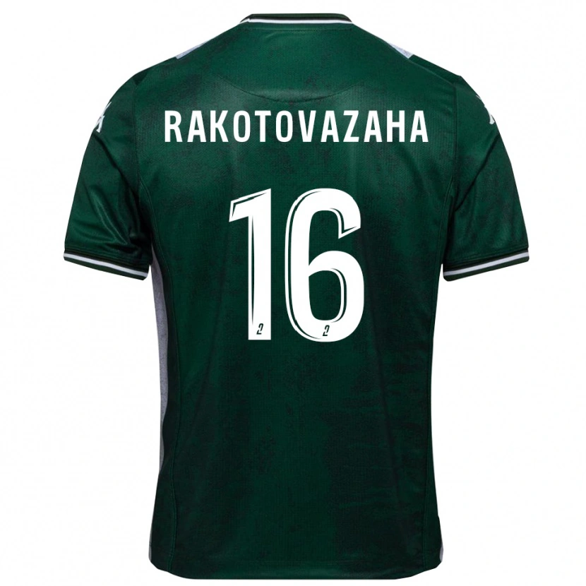 Danxen Mulher Camisola Allan Rakotovazaha #16 Verde Branco Principal 2025/26 Camisa