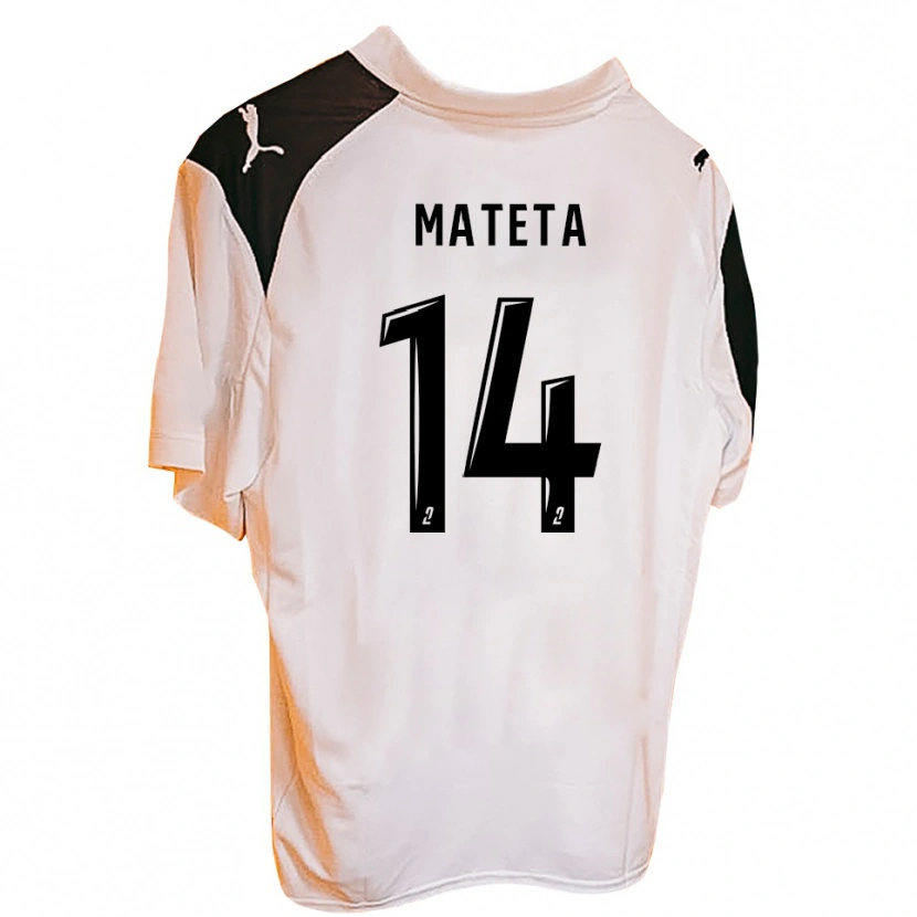 Danxen Mulher Camisola Aristide Mateta #14 Laranja Preto Principal 2025/26 Camisa