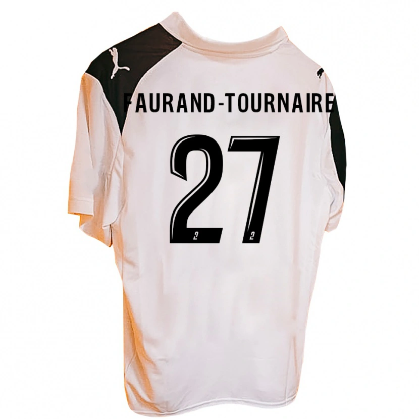 Danxen Mulher Camisola Aymeric Faurand-Tournaire #27 Laranja Preto Principal 2025/26 Camisa