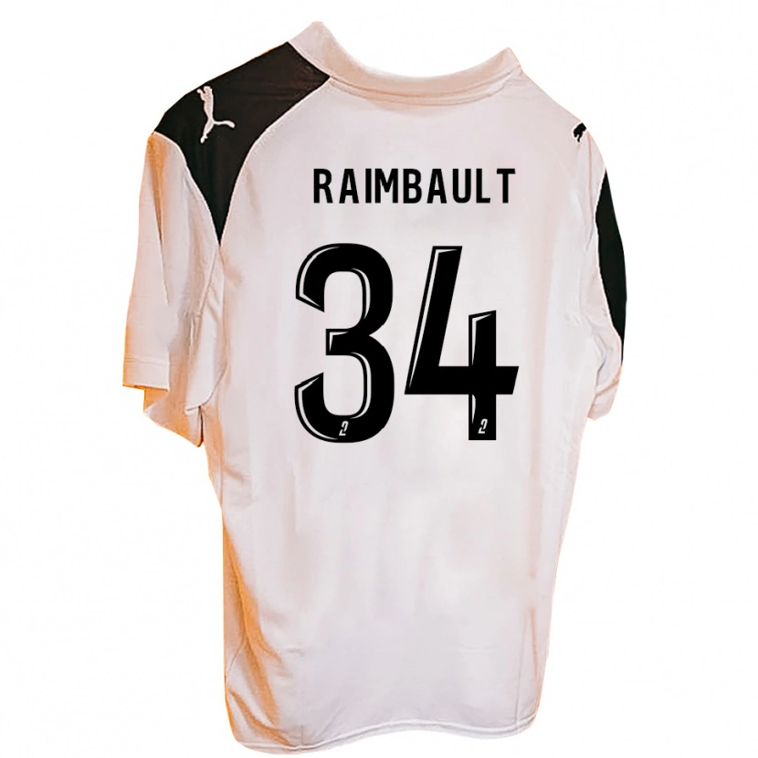 Danxen Mulher Camisola Mathis Raimbault #34 Laranja Preto Principal 2025/26 Camisa