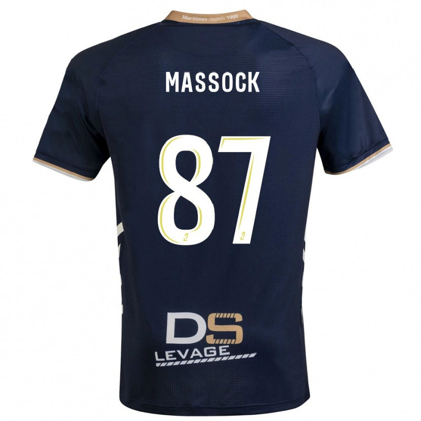 Danxen Mulher Camisola Théna Massock #87 Azul Marinho Dourado Principal 2025/26 Camisa