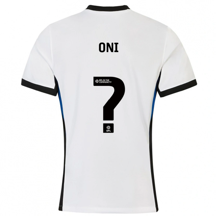 Danxen Mulher Camisola Ifeoluwa Oni #0 Branco Azul Alternativa 2025/26 Camisa