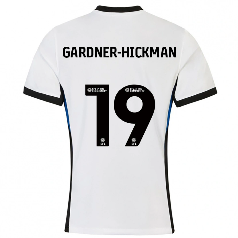 Danxen Mulher Camisola Taylor Gardner-Hickman #19 Branco Azul Alternativa 2025/26 Camisa
