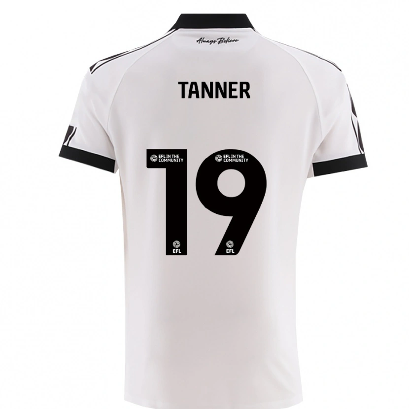 Danxen Mulher Camisola George Tanner #19 Branco Preto Alternativa 2025/26 Camisa