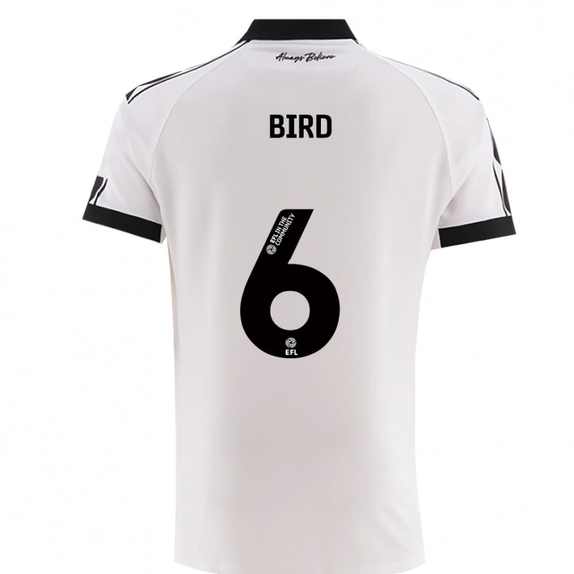 Danxen Mulher Camisola Max Bird #6 Branco Preto Alternativa 2025/26 Camisa