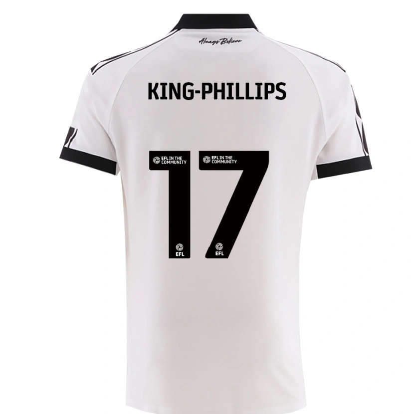 Danxen Mulher Camisola Zac King-Phillips #17 Branco Preto Alternativa 2025/26 Camisa