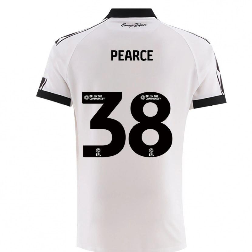 Danxen Mulher Camisola Manon Pearce #38 Branco Preto Alternativa 2025/26 Camisa