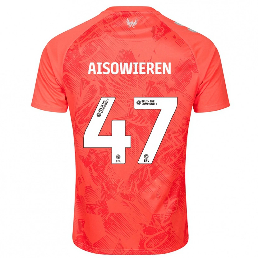 Danxen Mulher Camisola Evan Eghosa Aisowieren #47 Laranja Branco Alternativa 2025/26 Camisa