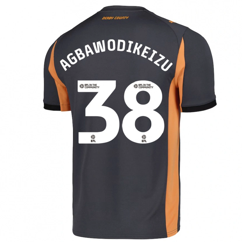 Danxen Mulher Camisola Charles Ebuka Agbawodikeizu #38 Cinza Laranja Preto Alternativa 2025/26 Camisa