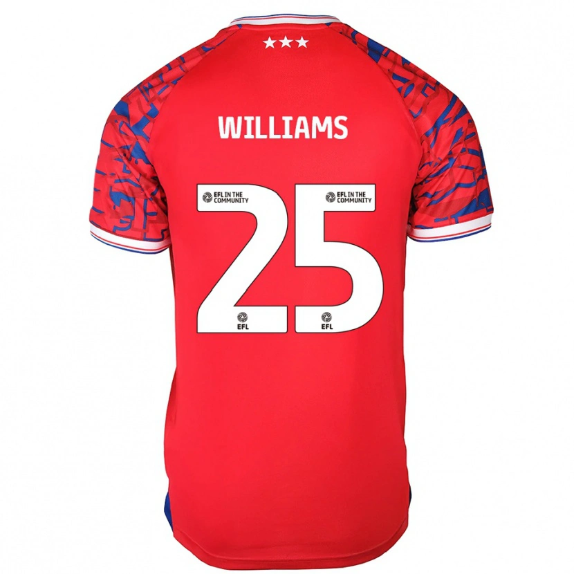 Danxen Mulher Camisola Erin Williams #25 Vermelho Azul Alternativa 2025/26 Camisa