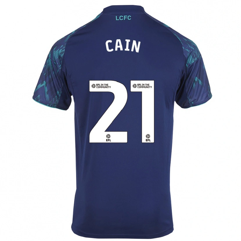 Danxen Mulher Camisola Hannah Cain #21 Azul Marinho Verde Branco Alternativa 2025/26 Camisa