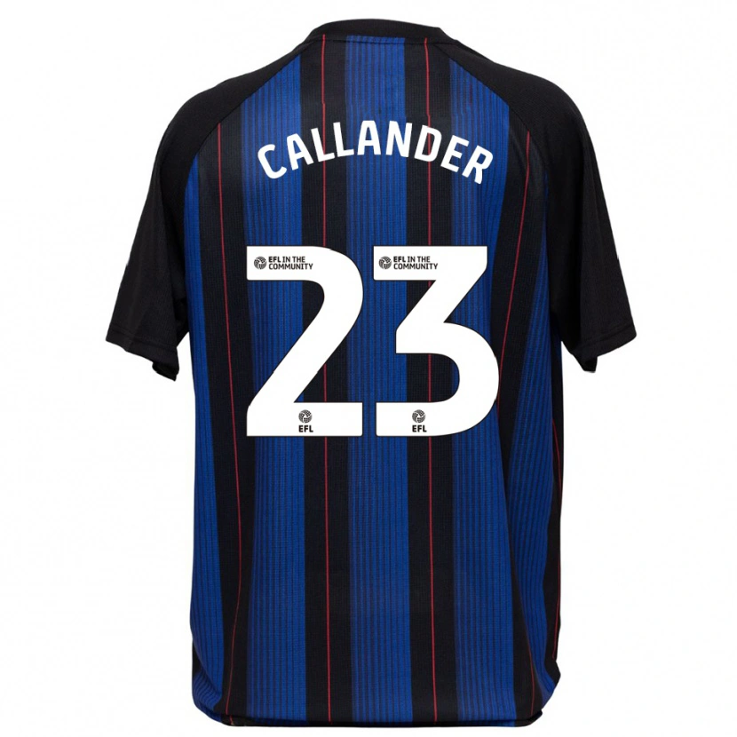 Danxen Mulher Camisola Chelsea Callander #23 Azul Preto Alternativa 2025/26 Camisa