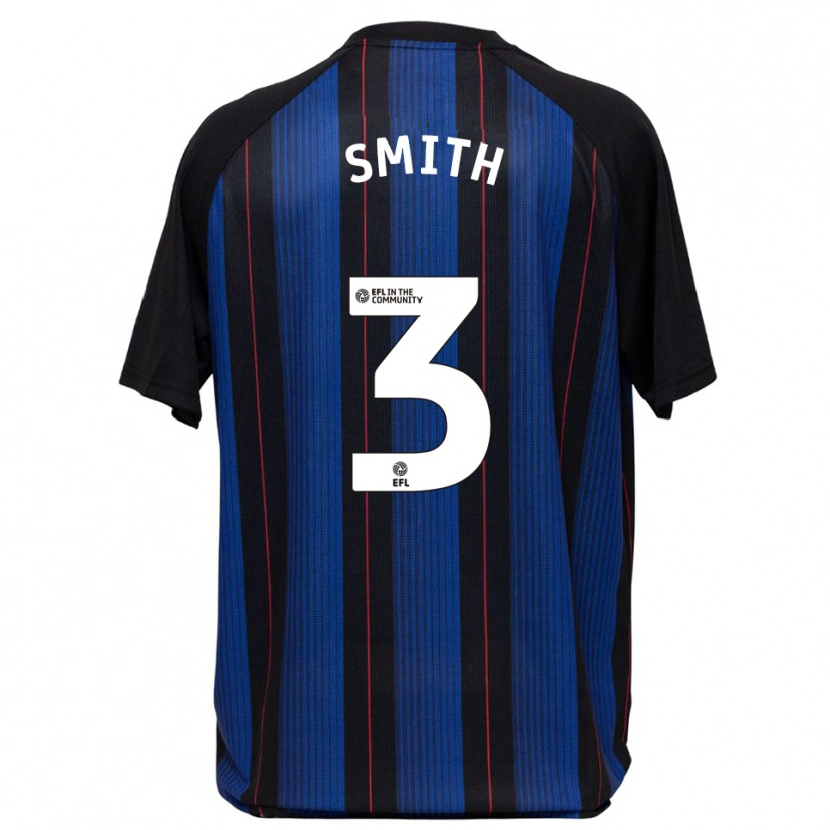 Danxen Mulher Camisola Tyler Smith #3 Azul Preto Alternativa 2025/26 Camisa