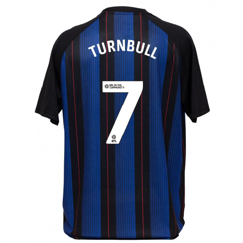 Danxen Mulher Camisola Ellen Turnbull #7 Azul Preto Alternativa 2025/26 Camisa